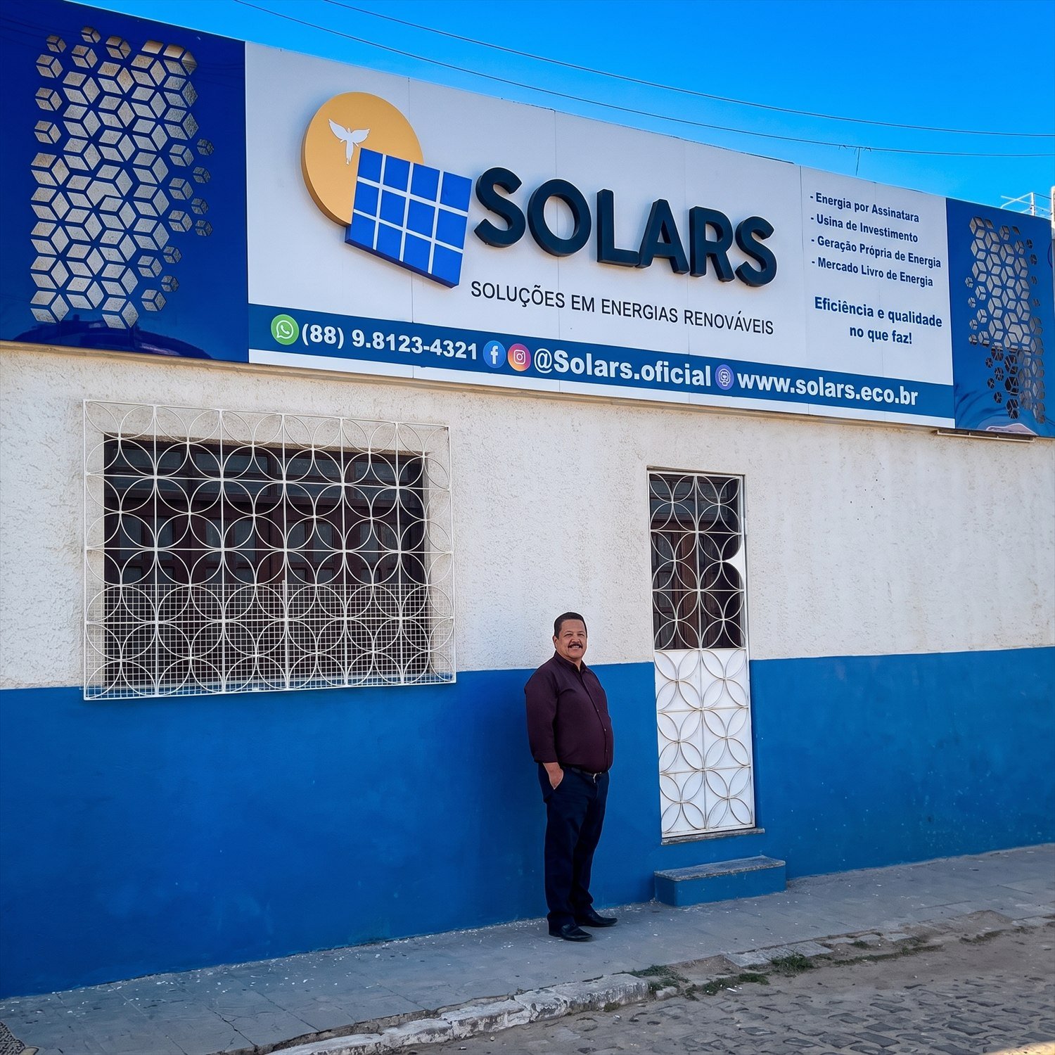Fachada da Solars em Crato com Beto Coelho